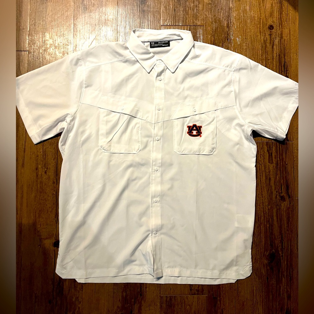 MENS UNDER ARMOUR COLLEGIATE FISHING AUBURN TIGERS SHIRT NWOT SIZE XXL